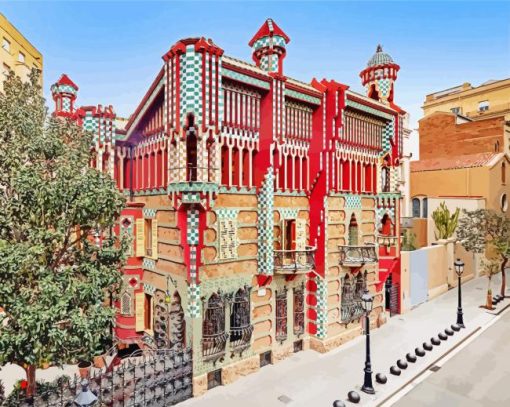 Casa Vicens Gaudi Spain paint by numbers