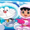 Doraemon Animated Cartoon paint by numbers