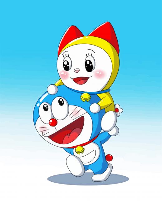 Dorami An Doraemon paint by numbers