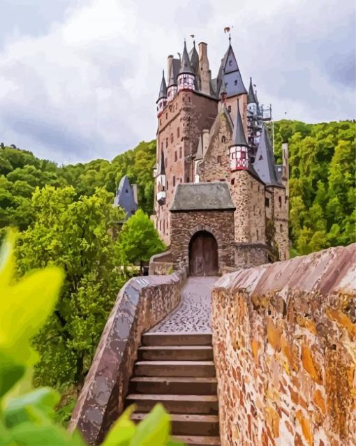 Eltz Cstle Germany paint by numbers