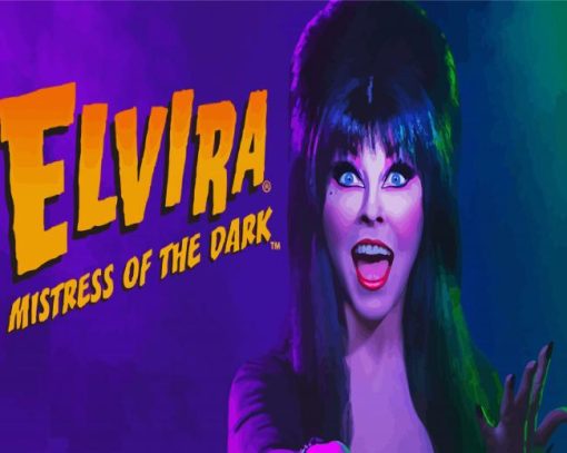 Elvira Mistress Of The Dark paint by numbers