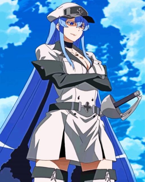 Esdeath Anime Agame Ge Kill paint by numbers