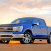 Blue F150 Ford Car paint by numbers