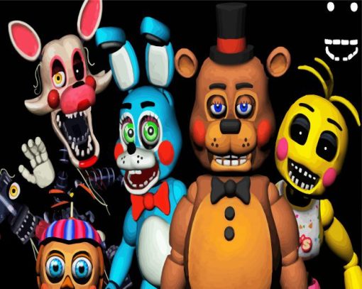 Five Nights At Frredys FNAF paint by numbers