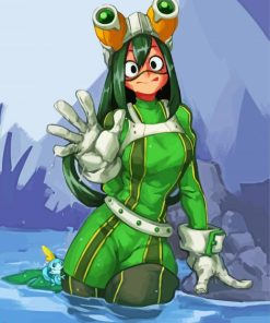 Froppy My Hero Academia paint by numbers