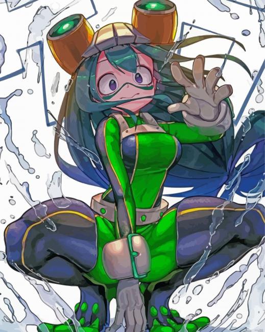 Froppy Tsuyu Asui Mha Anime paint by numbers