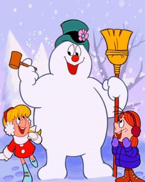 Frosty And The Kids paint by numbers