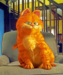 Garfield Cat Cartoon paint by numbers