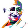 Gandhi Pop Art Illustration paint by numbers