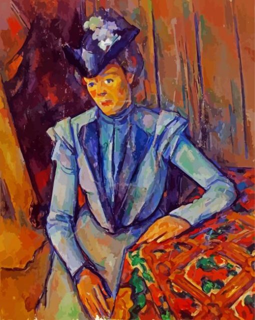 Lady In Blue Paul Cezanne paint by numbers