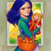 Princess Sarah Anime Character paint by numbers