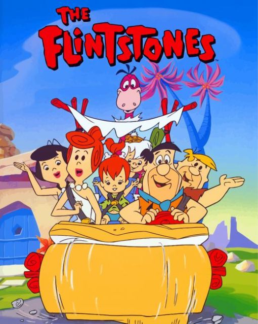 The Flintstones Illustration paint by numbers