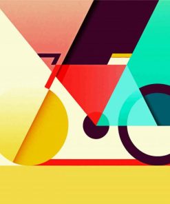 Abstract Aesthetic Bicycle paint by numbers