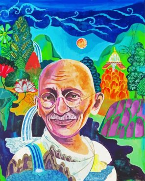 Gandhi Art paint by number
