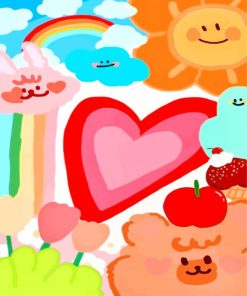 Aesthetic Cute Art paint by number