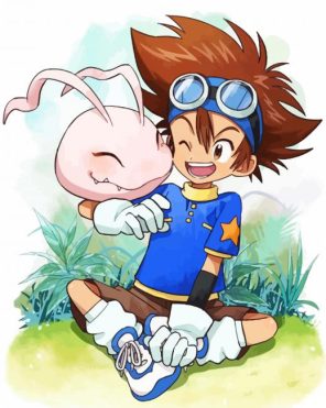 Digimon Anime paint by number