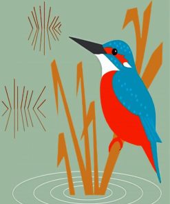 Kingfisher Art paint by number