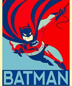 Superhero Batman paint by number