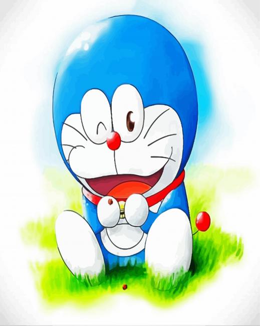 Cute Doraemon Anime paint by numbers