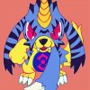 Cute Gabumon Anime paint by numbers