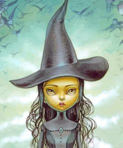 Cute Elphaba Character Art paint by numbers