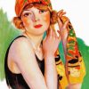 Deco Flapper Woman paint by numbers