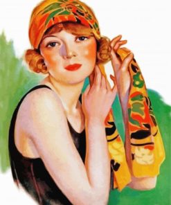 Deco Flapper Woman paint by numbers