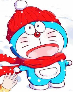 Doraemon paint by numbers