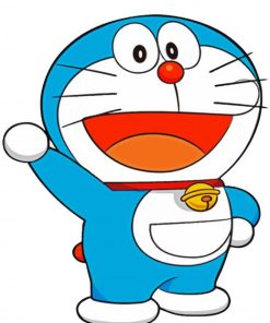 Doraemon Anime Character paint by numbers
