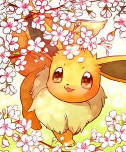 Eevee Pokemon Anime Character paint by numbers