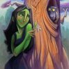 Elphaba And Owl paint by numbers