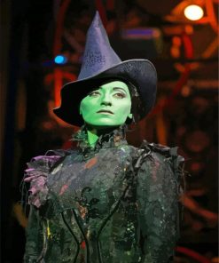 Elphaba Looking Mean paint by numbers