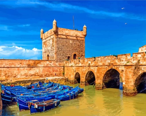 Essaouira City Morocco paint by numbers