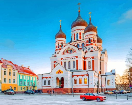 Estonia Alexander Nevskyy Cathedral paint by numbers