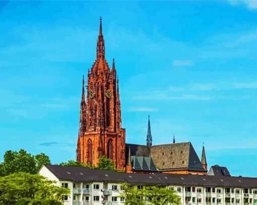 Frankfurt Cathedral paint by numbers