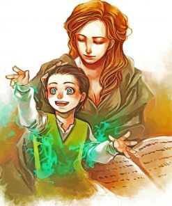 Frigga Illustration paint by numbers