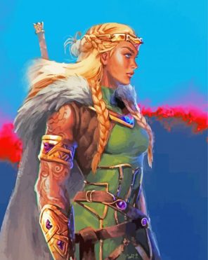 Goddess Freya paint by numbers