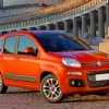 Orange Fiat Car paint by numbers