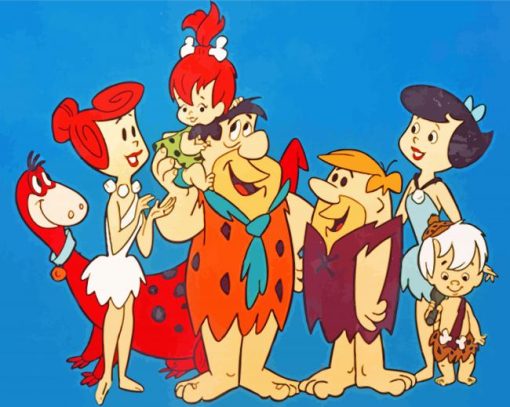 The Flintstones Characters paint by numbers