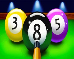 8 Ball pool Billard paint by numbers