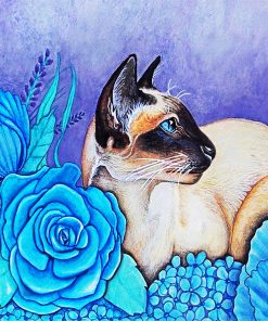 Cute SIamese Cat paint by numbers