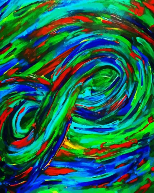 Abstract Infinity Sign paint by numbers