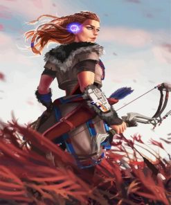 Aloy Horizon Zero Dawn Game paint by numbers