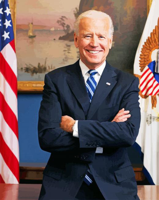 The American President Joe Biden paint by numbers