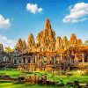 Aesthetic Angkor Cambodia paint by numbers