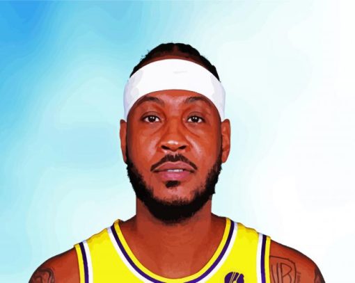 Anthony Carmelo Baketball Player paint by numbers