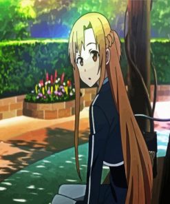Asuna Anime Character paint by numbers