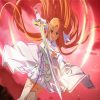 Asuna Fighting Anime paint by numbers