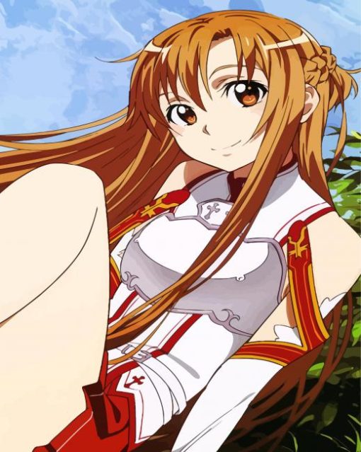 Asuna Character paint by numbers