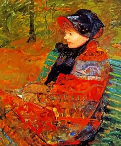 Autumn Portrait Lady Cassatt paint by numbers